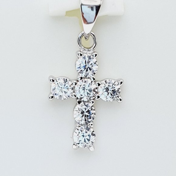 ✔ Accept off925 Sterling Silver Cubic Zircon Pendant for Women/Girls, US925P1055 - Picture 1 of 9